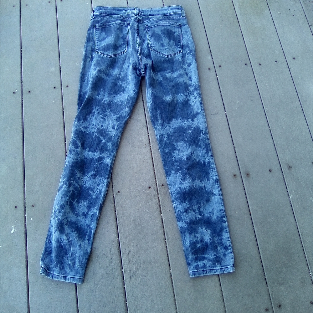 NY DJ Stylish Blue Tie-Dye Women Jeans SIZE 4 - Picture 4 of 5